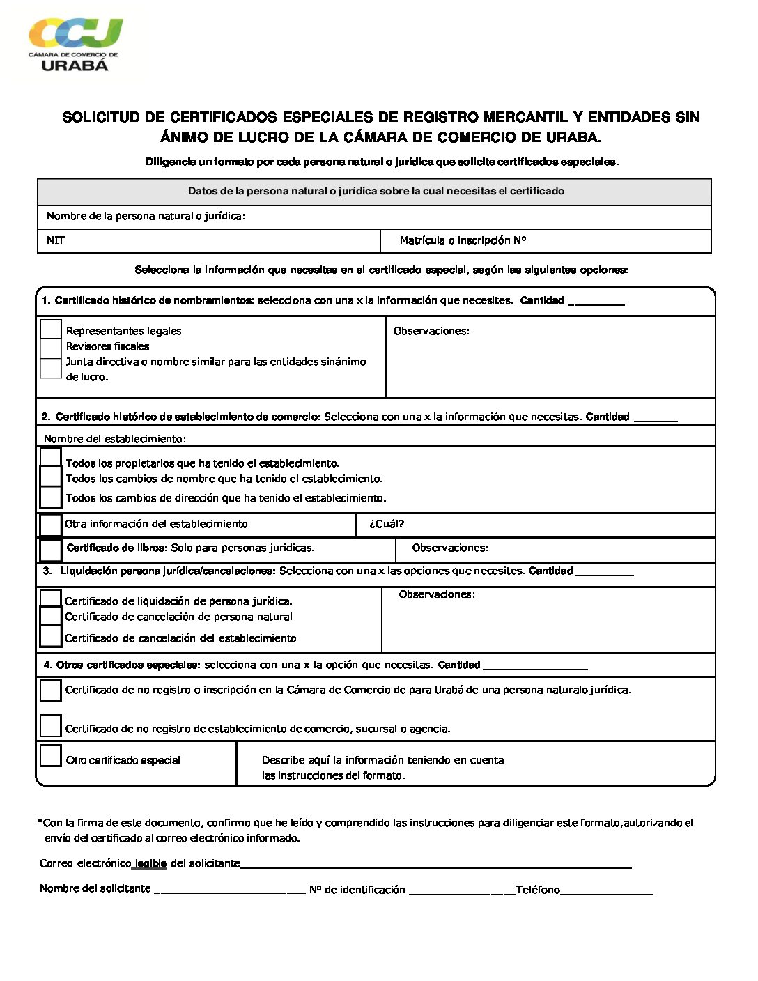 Certificado De Camara Y Comercio Pdf